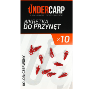 wkręt do przynęt czerwony