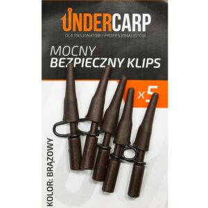 Mocny bezpieczny klips brązowy