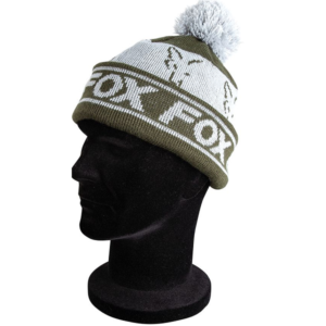FOX Green Silver - Lined Bobble Hat