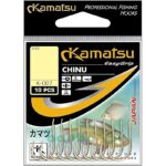 Kamatsu haczyki chinu złote z łopatką