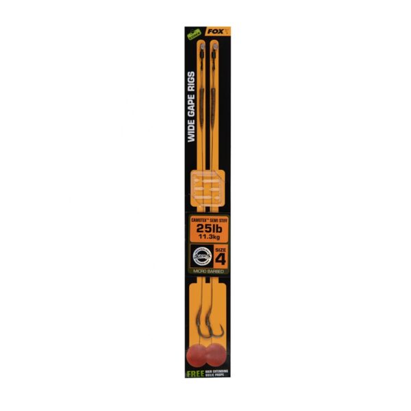 FOX_Edges_Wide_Gape_4_25lb_Camotex_Semi_Stiff_Gotowe_przypony_baitbox_najlepszy_sklep_karpiowy