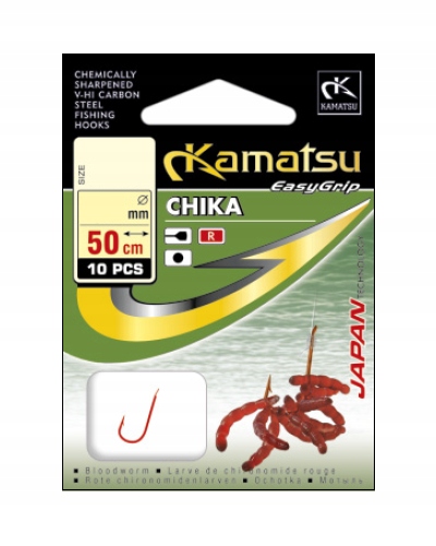 Haczyki-Kamatsu-Chika-Przypon-Czerwone-Nr-10