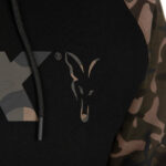 cfx188_193_fox_black_camo_raglan_hoody_chest_logo_detail