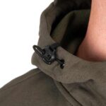 ccl668_673_fox_collection_soft_shell_jacket_green_and_black_hood_toggle_detail