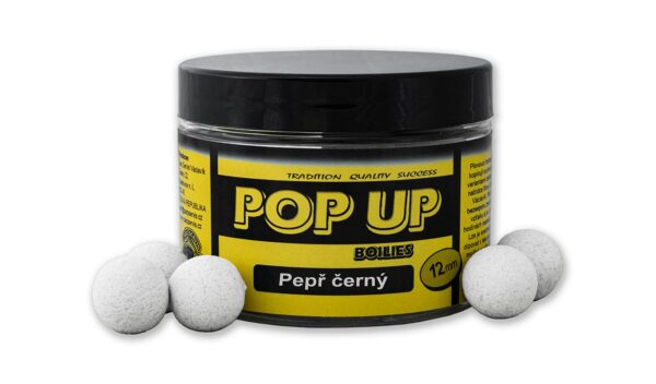 kulki pop up 12 mm czarny pieprz